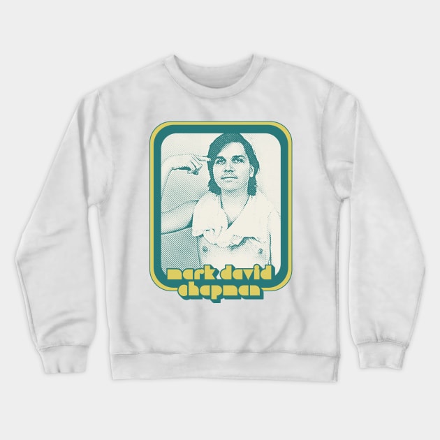 Mark David Chapman / Retro True Crime Design Crewneck Sweatshirt by DankFutura